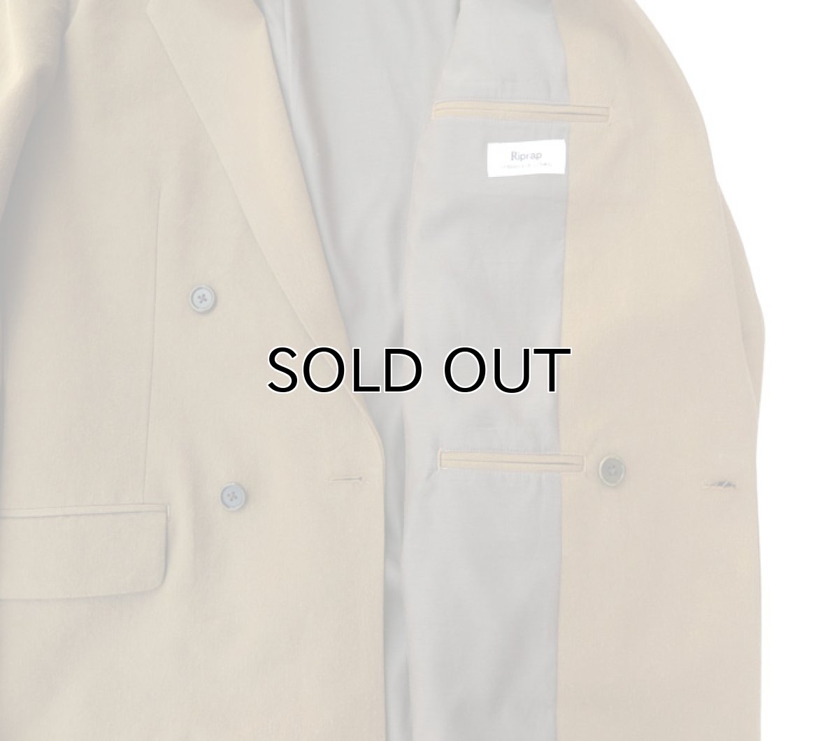 画像8: Riprap "DOUBLE BREASTED JACKET"　color : TABACCO　size : MEDIUM (8)