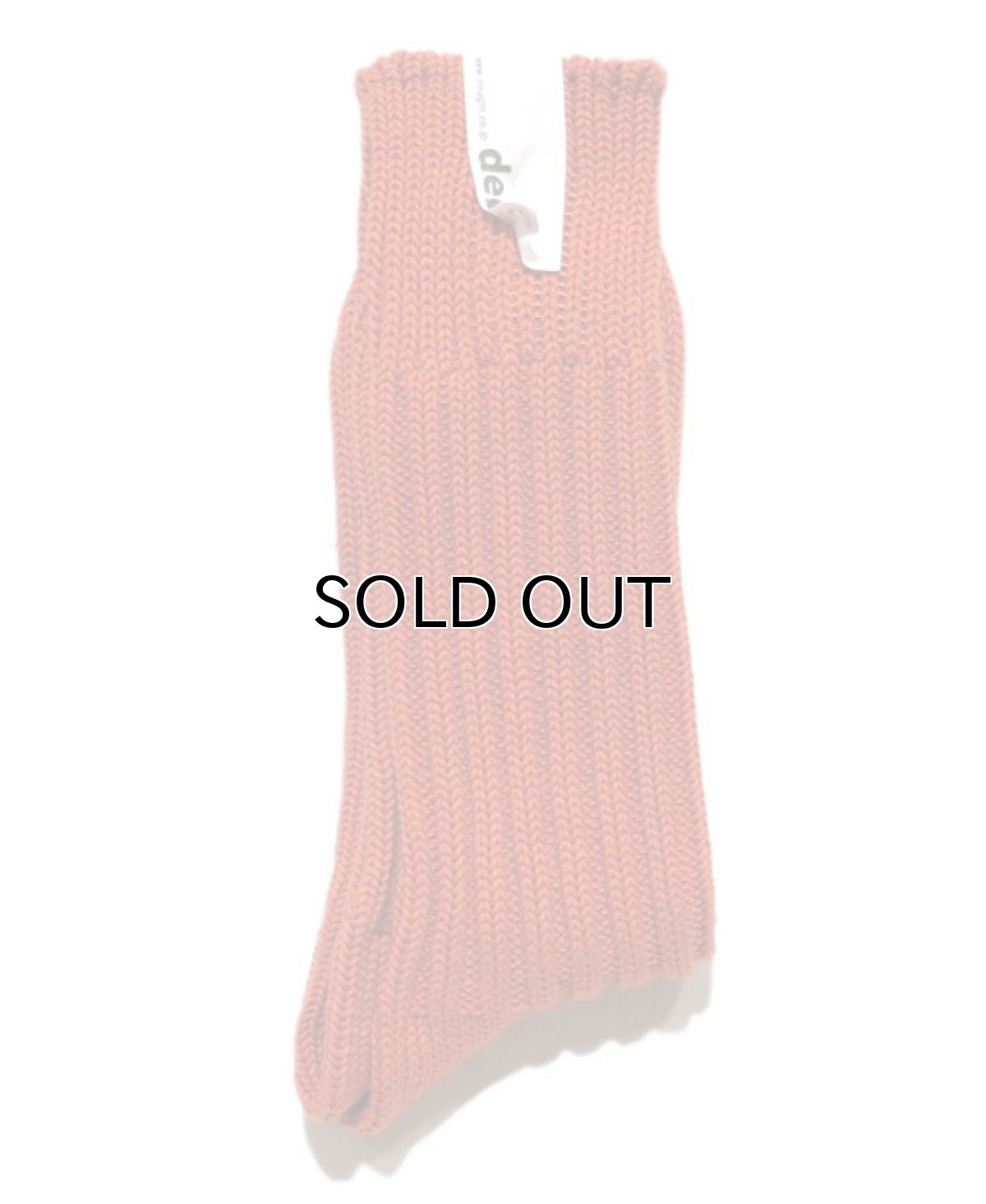 画像2: decka quality socks "HEAVY WAIGHT PLAIN SOCKS"　made in JAPAN　ONE SIZE　color : ORANGE (2)