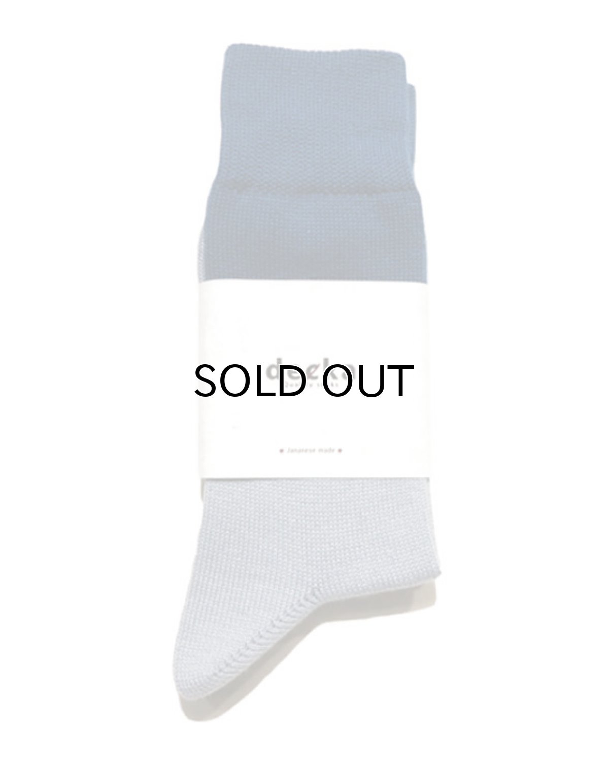 画像2: decka quality socks "MIDDLE GUAGE BICOLOR SOCKS" made in JAPAN ONE SIZE color : BLUE / SAX (2)