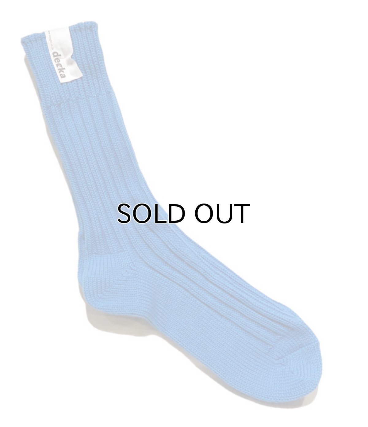 画像3: decka quality socks "HEAVY WAIGHT PLAIN SOCKS"　made in JAPAN　ONE SIZE　color : BLUE (3)