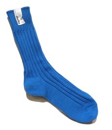 画像3: decka quality socks "HEAVY WAIGHT PLAIN SOCKS"　made in JAPAN　ONE SIZE　color : BLUE (3)