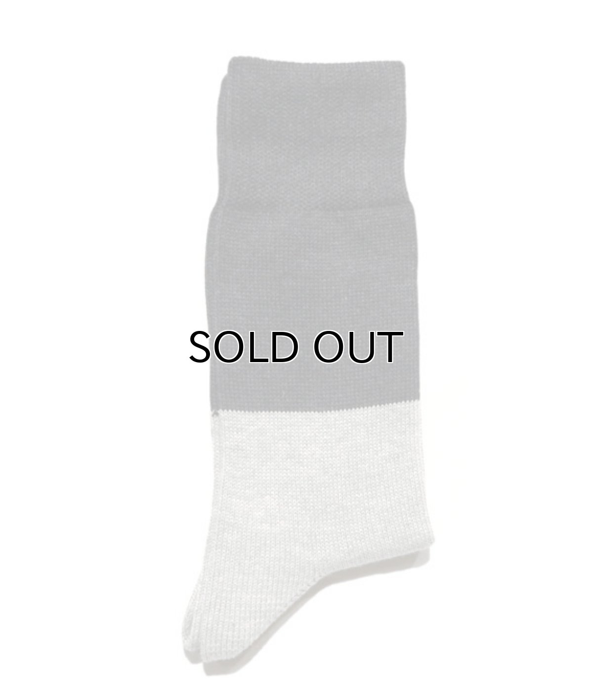 画像3: decka quality socks "MIDDLE GUAGE BICOLOR SOCKS"　made in JAPAN　ONE SIZE　color : BLACK / GREY (3)
