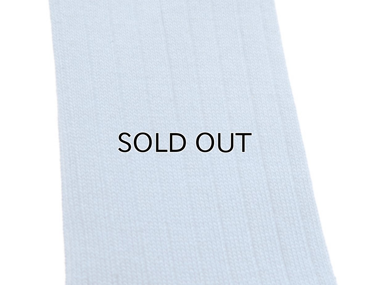 画像4: decka quality socks "144N PLAIN SOCKS"　made in JAPAN　ONE SIZE　color : SAX (4)