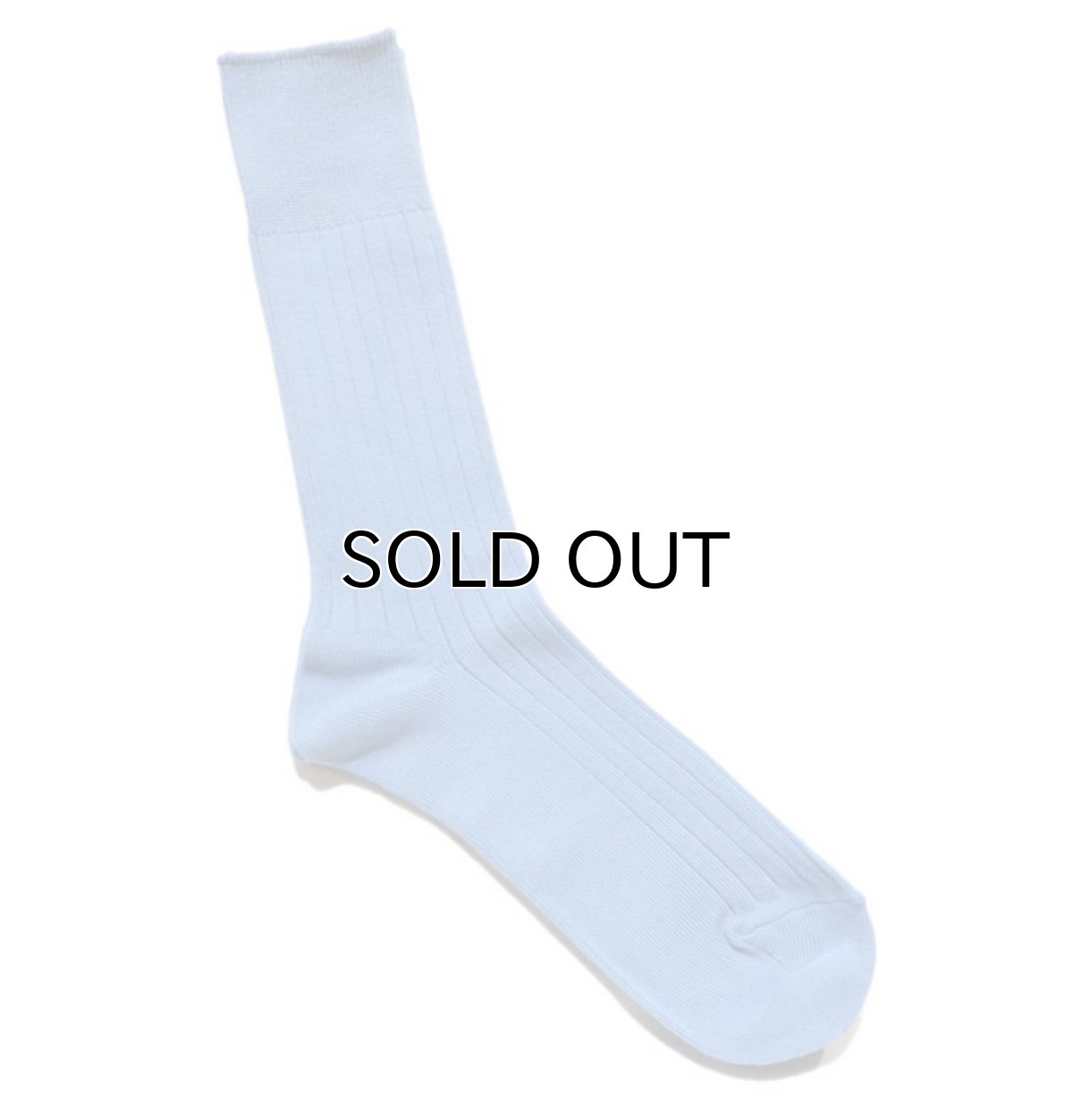 画像3: decka quality socks "144N PLAIN SOCKS"　made in JAPAN　ONE SIZE　color : SAX (3)