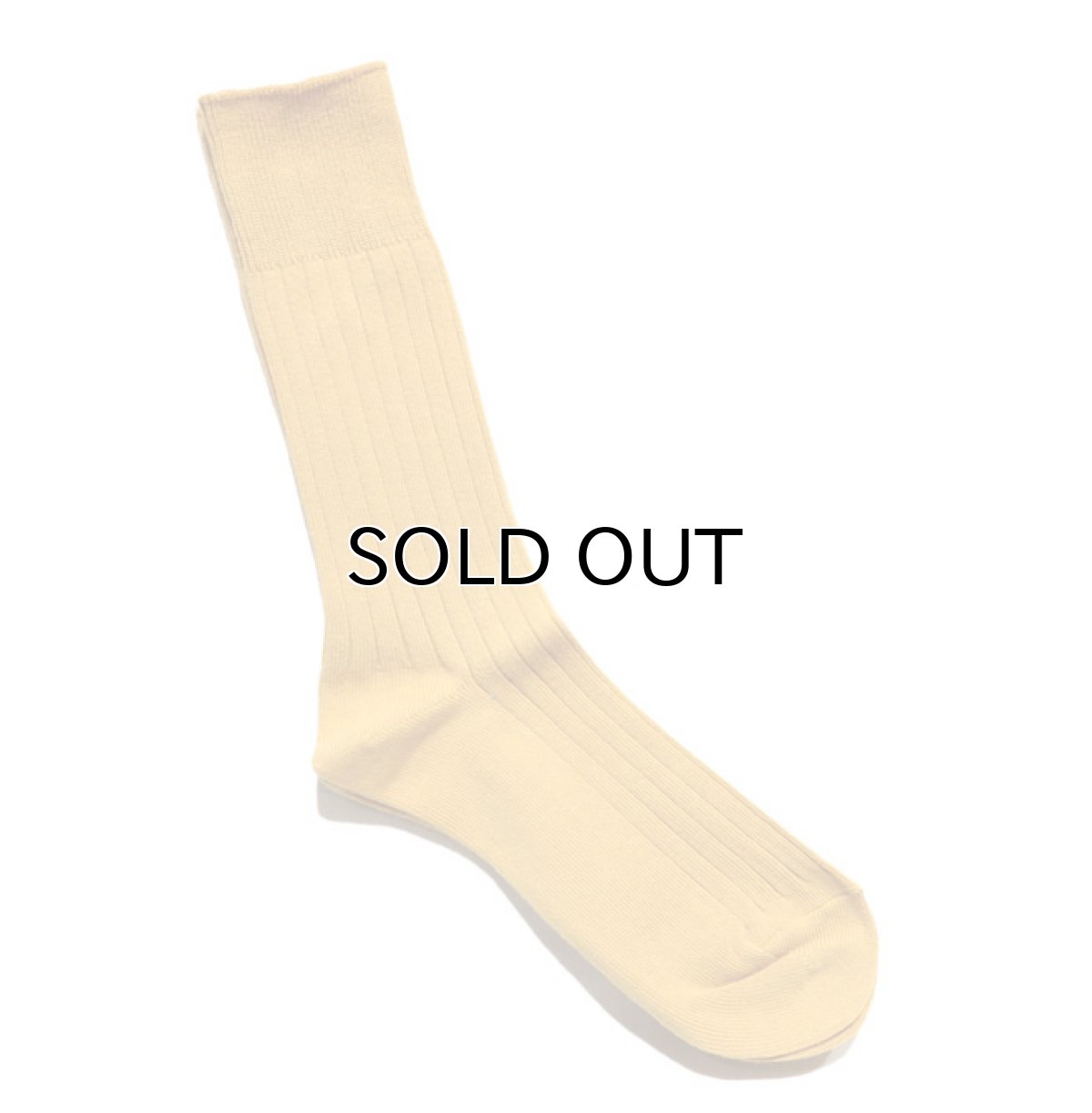 画像3: decka quality socks "144N PLAIN SOCKS"　made in JAPAN　ONE SIZE　color : BANANA (3)