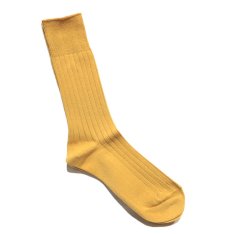 画像3: decka quality socks "144N PLAIN SOCKS"　made in JAPAN　ONE SIZE　color : BANANA (3)