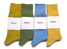 画像5: decka quality socks "144N PLAIN SOCKS"　made in JAPAN　ONE SIZE　color : YELLOW (5)