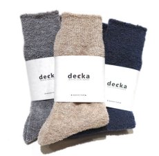 画像6: decka quality socks "WOOL BOUCLE SOCKS"　made in JAPAN　ONE SIZE　color : GREY (6)