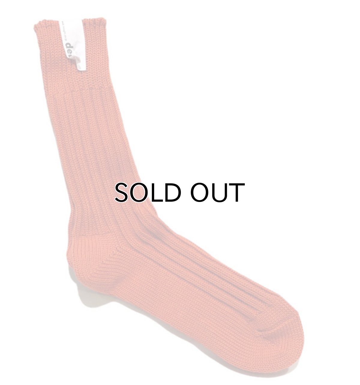 画像3: decka quality socks "HEAVY WAIGHT PLAIN SOCKS"　made in JAPAN　ONE SIZE　color : ORANGE (3)