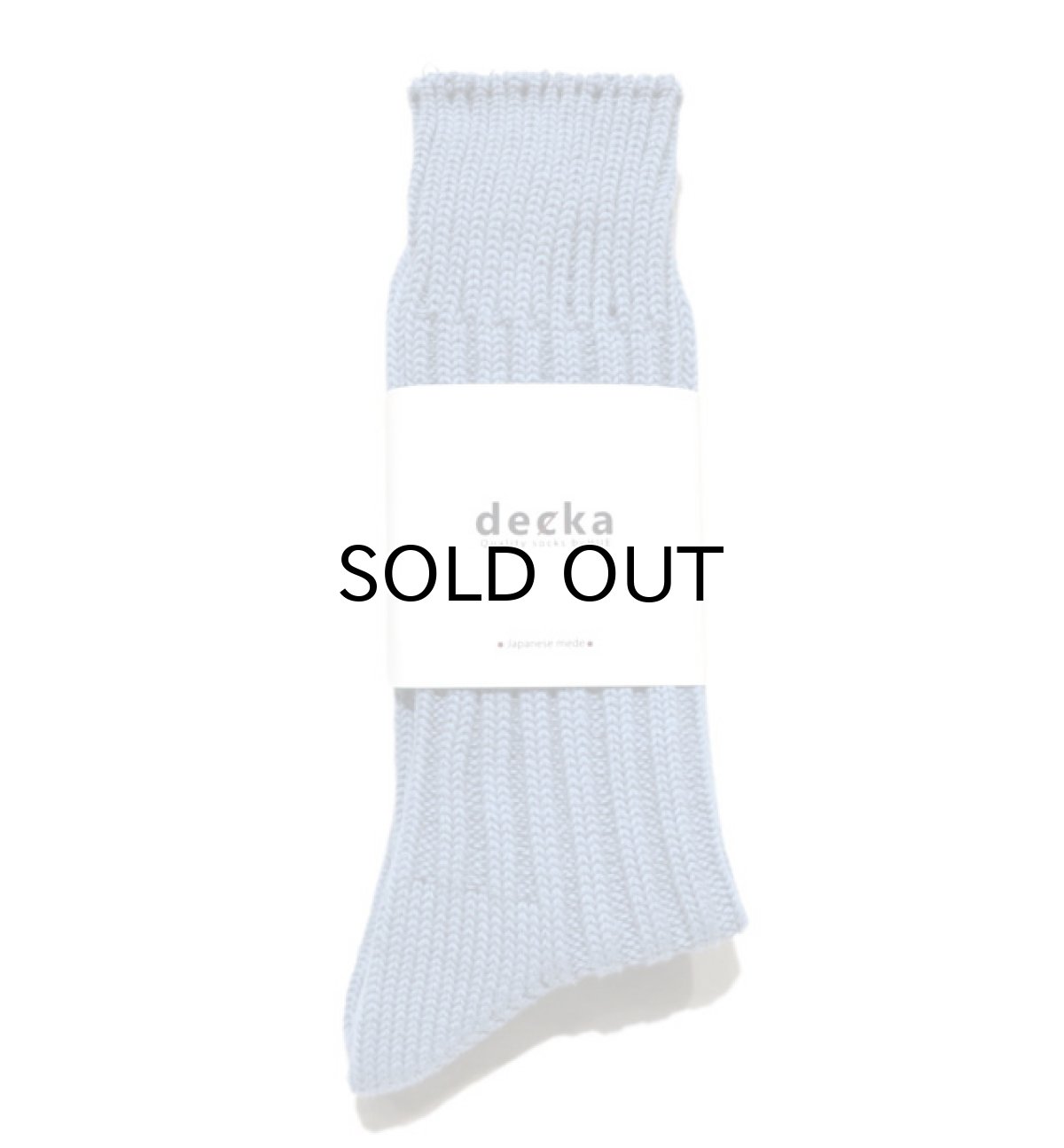 画像2: decka quality socks "HEAVY WAIGHT PLAIN SOCKS"　made in JAPAN　ONE SIZE　color : SAX (2)