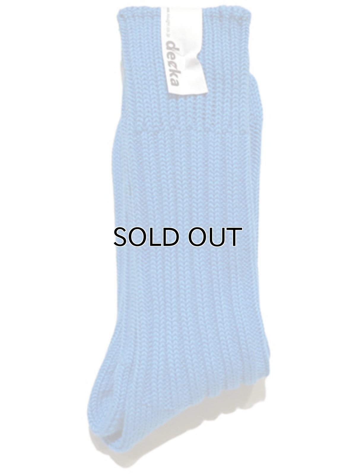 画像1: decka quality socks "HEAVY WAIGHT PLAIN SOCKS"　made in JAPAN　ONE SIZE　color : BLUE (1)