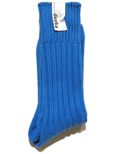 画像1: decka quality socks "HEAVY WAIGHT PLAIN SOCKS"　made in JAPAN　ONE SIZE　color : BLUE (1)