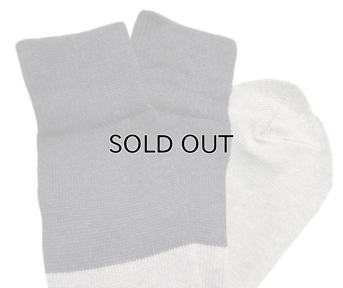画像5: decka quality socks "MIDDLE GUAGE BICOLOR SOCKS"　made in JAPAN　ONE SIZE　color : BLACK / GREY (5)