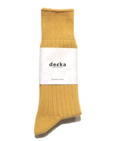 画像2: decka quality socks "144N PLAIN SOCKS"　made in JAPAN　ONE SIZE　color : BANANA (2)