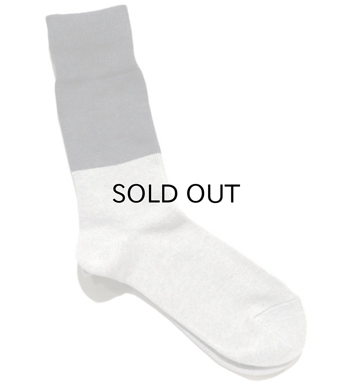 画像4: decka quality socks "MIDDLE GUAGE BICOLOR SOCKS"　made in JAPAN　ONE SIZE　color : BLACK / GREY (4)