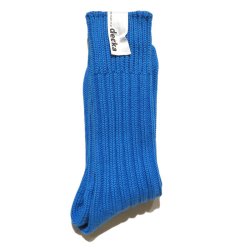 画像2: decka quality socks "HEAVY WAIGHT PLAIN SOCKS"　made in JAPAN　ONE SIZE　color : BLUE (2)