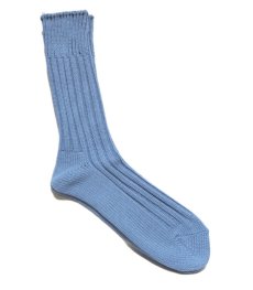 画像3: decka quality socks "HEAVY WAIGHT PLAIN SOCKS"　made in JAPAN　ONE SIZE　color : SAX (3)
