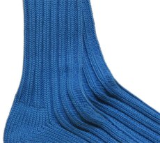 画像4: decka quality socks "HEAVY WAIGHT PLAIN SOCKS"　made in JAPAN　ONE SIZE　color : BLUE (4)