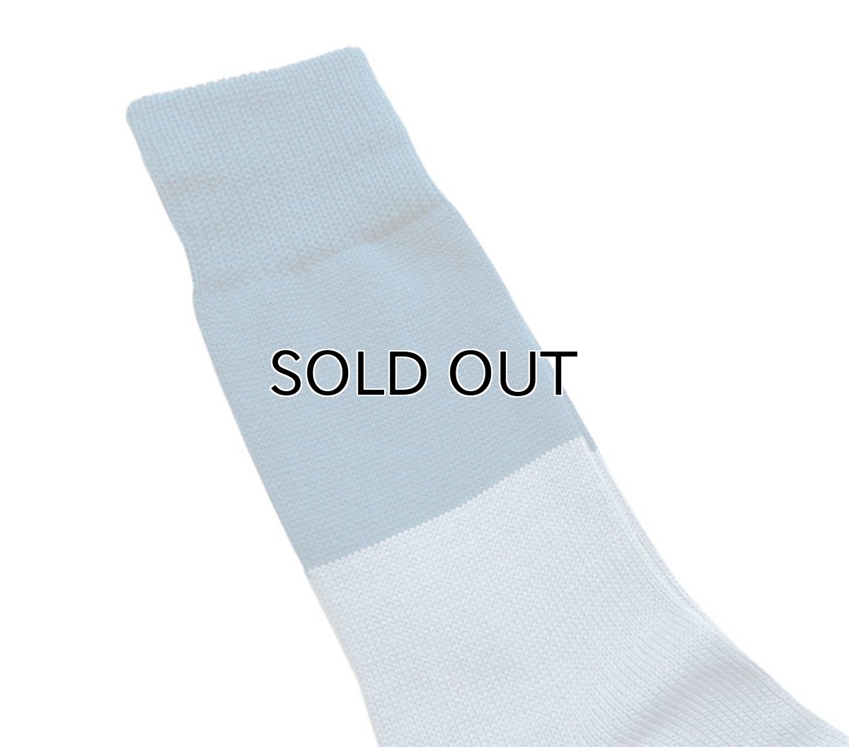 画像5: decka quality socks "MIDDLE GUAGE BICOLOR SOCKS" made in JAPAN ONE SIZE color : BLUE / SAX (5)