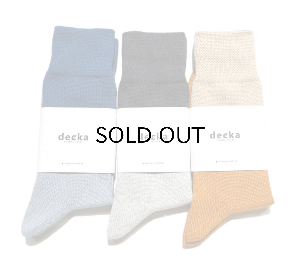 画像6: decka quality socks "MIDDLE GUAGE BICOLOR SOCKS" made in JAPAN ONE SIZE color : BLUE / SAX (6)