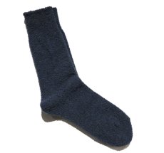 画像4: decka quality socks "WOOL BOUCLE SOCKS"　made in JAPAN　ONE SIZE　color : BLUE (4)