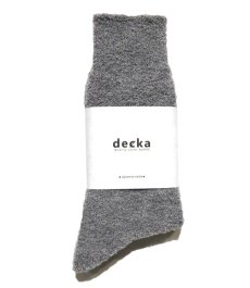 画像2: decka quality socks "WOOL BOUCLE SOCKS"　made in JAPAN　ONE SIZE　color : GREY (2)