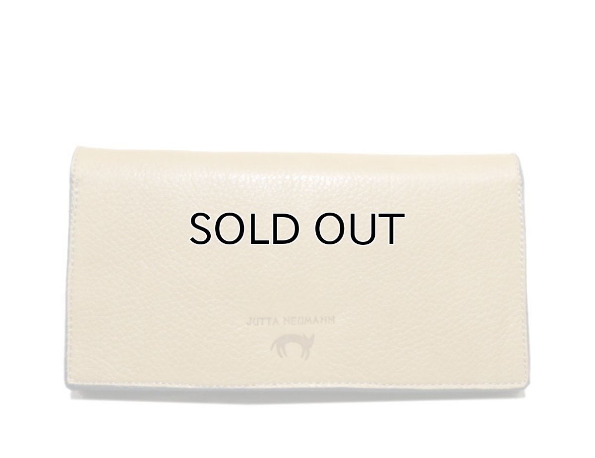 画像3: "JUTTA NEUMANN" Leather Wallet "the Waiter's Wallet"  color : Camel Shine / Lavender 長財布 (3)