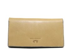 画像3: "JUTTA NEUMANN" Leather Wallet "the Waiter's Wallet"  color : Camel Shine / Lavender　長財布 (3)