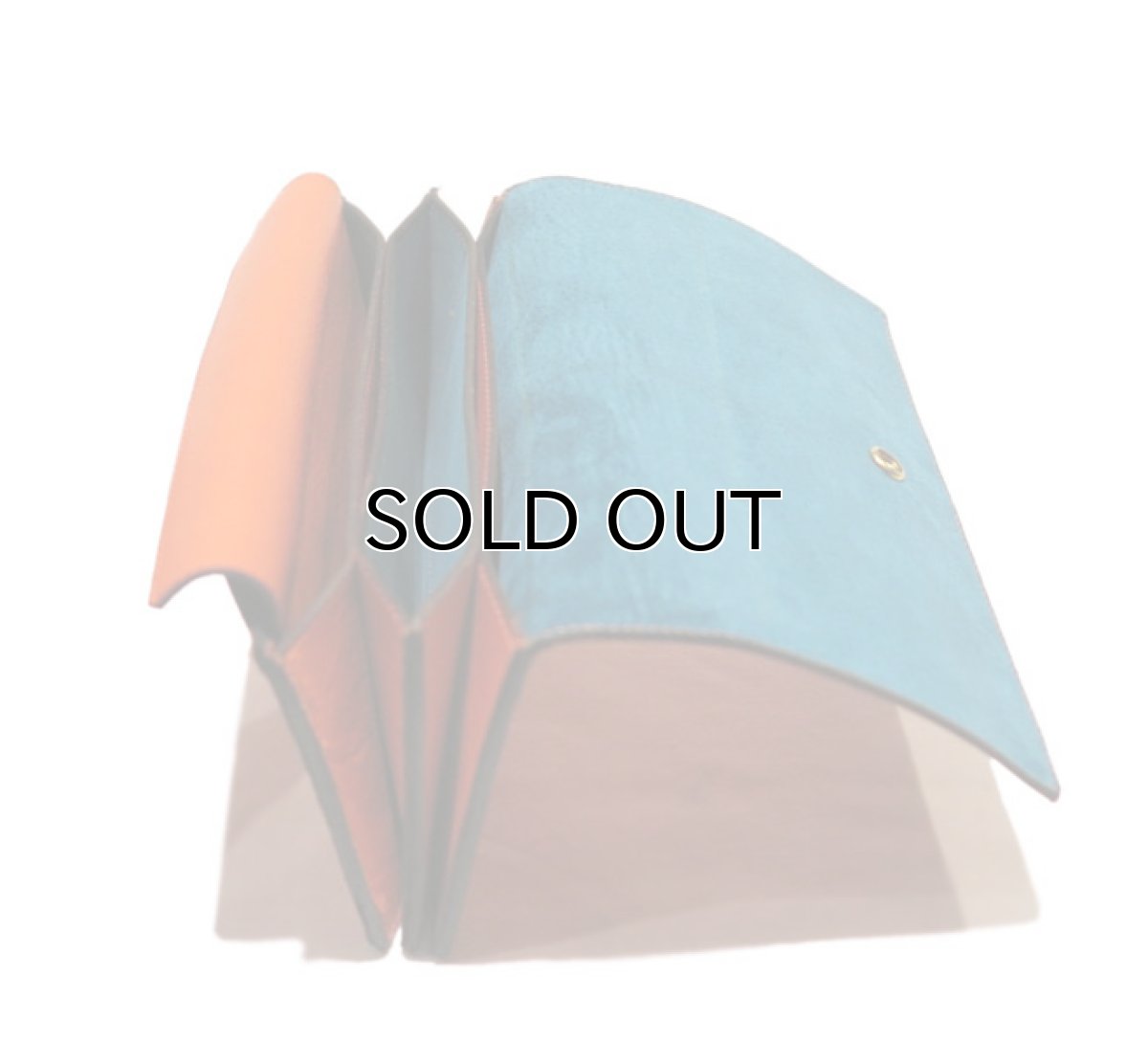 画像6: "JUTTA NEUMANN" Leather Wallet "the Waiter's Wallet"  color : Orange / Turquoise 長財布 (6)