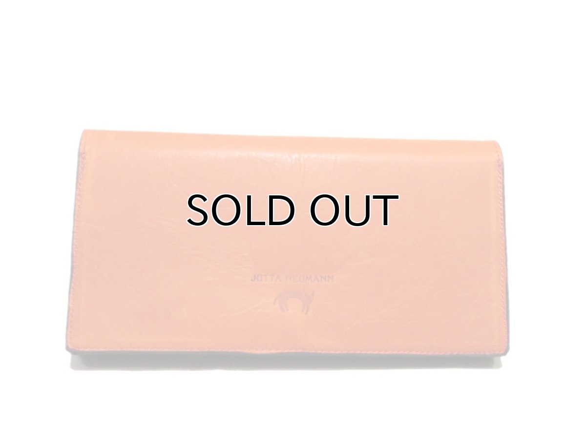 画像3: "JUTTA NEUMANN" Leather Wallet "the Waiter's Wallet"  color : Orange / Purple 長財布 (3)