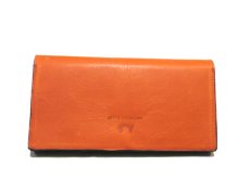 画像3: "JUTTA NEUMANN" Leather Wallet "the Waiter's Wallet"  color : Orange / Purple 長財布 (3)