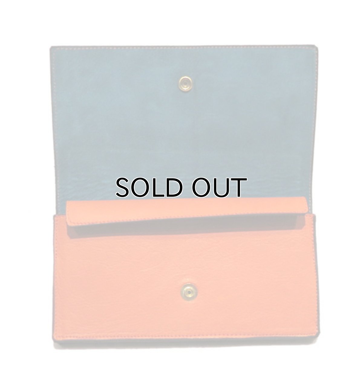 画像5: "JUTTA NEUMANN" Leather Wallet "the Waiter's Wallet"  color : Orange / Turquoise 長財布 (5)