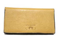 画像3: "JUTTA NEUMANN" Leather Wallet "the Waiter's Wallet"  color : Camel Shine / Lt.Blue　長財布 (3)