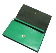 画像9: "JUTTA NEUMANN" Leather Wallet "the Waiter's Wallet"  color : Kelly Green / Olive 長財布 (9)