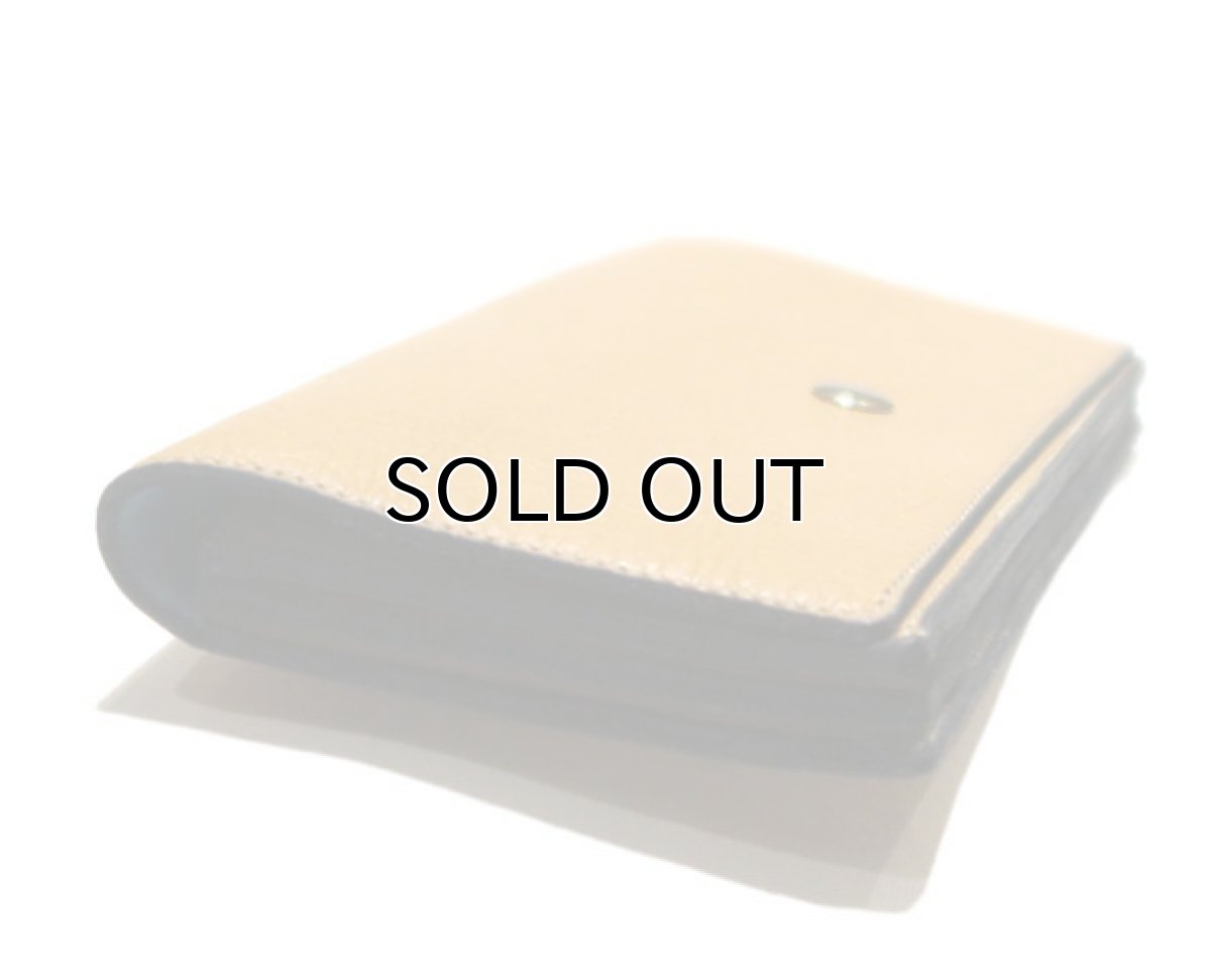 画像4: "JUTTA NEUMANN" Leather Wallet "the Waiter's Wallet"  color : Camel Shine / Lt.Blue　長財布 (4)