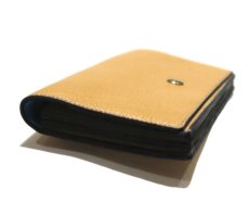 画像4: "JUTTA NEUMANN" Leather Wallet "the Waiter's Wallet"  color : Camel Shine / Lt.Blue　長財布 (4)