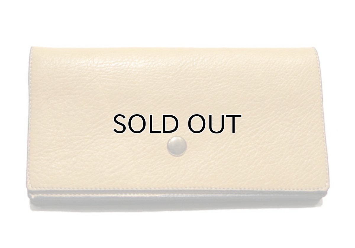 画像2: "JUTTA NEUMANN" Leather Wallet "the Waiter's Wallet"  color : Camel Shine / Lt.Blue　長財布 (2)