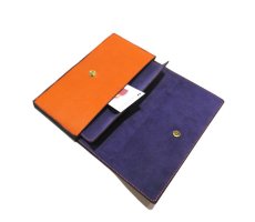 画像7: "JUTTA NEUMANN" Leather Wallet "the Waiter's Wallet"  color : Orange / Purple 長財布 (7)