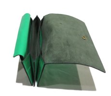 画像6: "JUTTA NEUMANN" Leather Wallet "the Waiter's Wallet"  color : Kelly Green / Olive 長財布 (6)