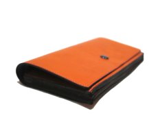 画像4: "JUTTA NEUMANN" Leather Wallet "the Waiter's Wallet"  color : Orange / Purple 長財布 (4)