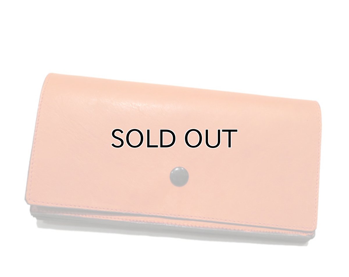 画像2: "JUTTA NEUMANN" Leather Wallet "the Waiter's Wallet"  color : Orange / Purple 長財布 (2)