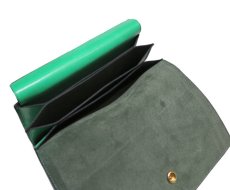 画像7: "JUTTA NEUMANN" Leather Wallet "the Waiter's Wallet"  color : Kelly Green / Olive 長財布 (7)