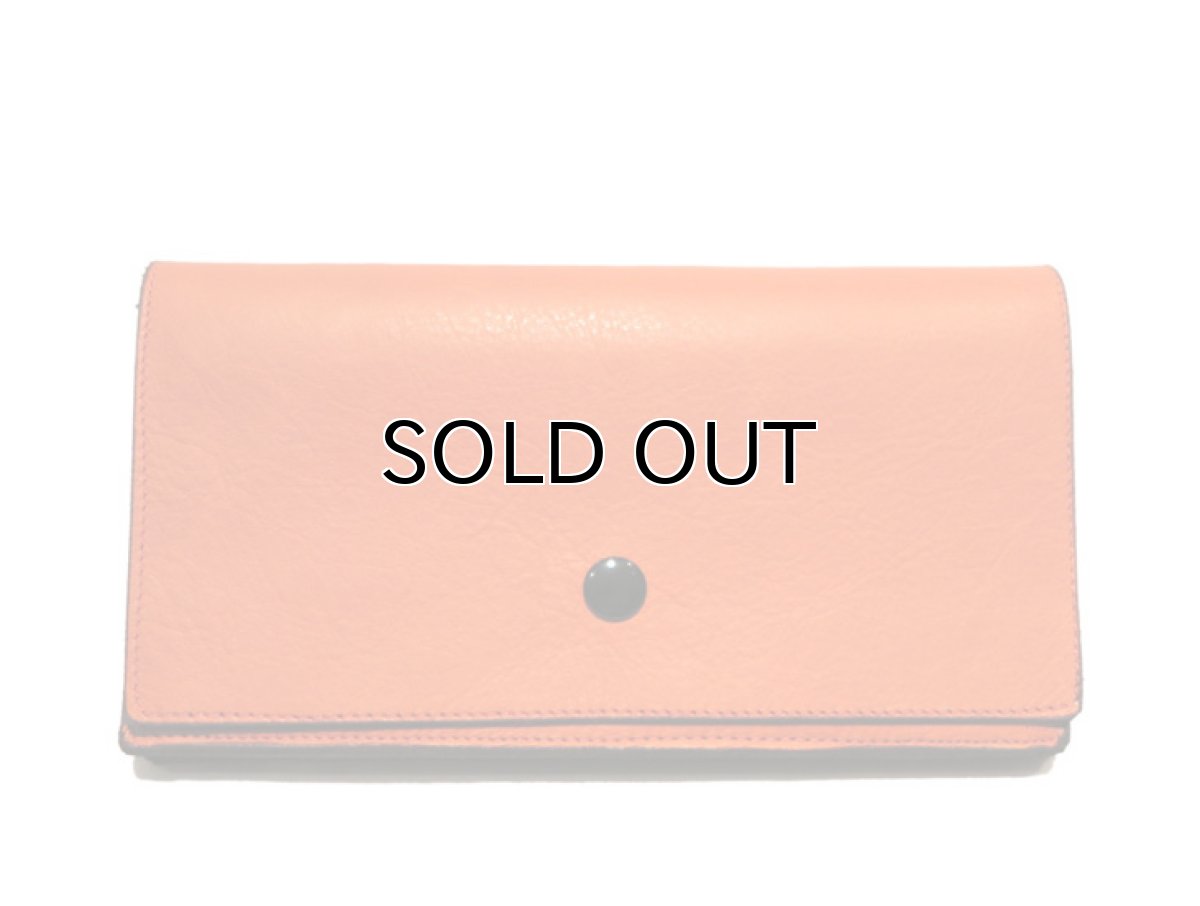 画像2: "JUTTA NEUMANN" Leather Wallet "the Waiter's Wallet"  color : Orange / Turquoise 長財布 (2)