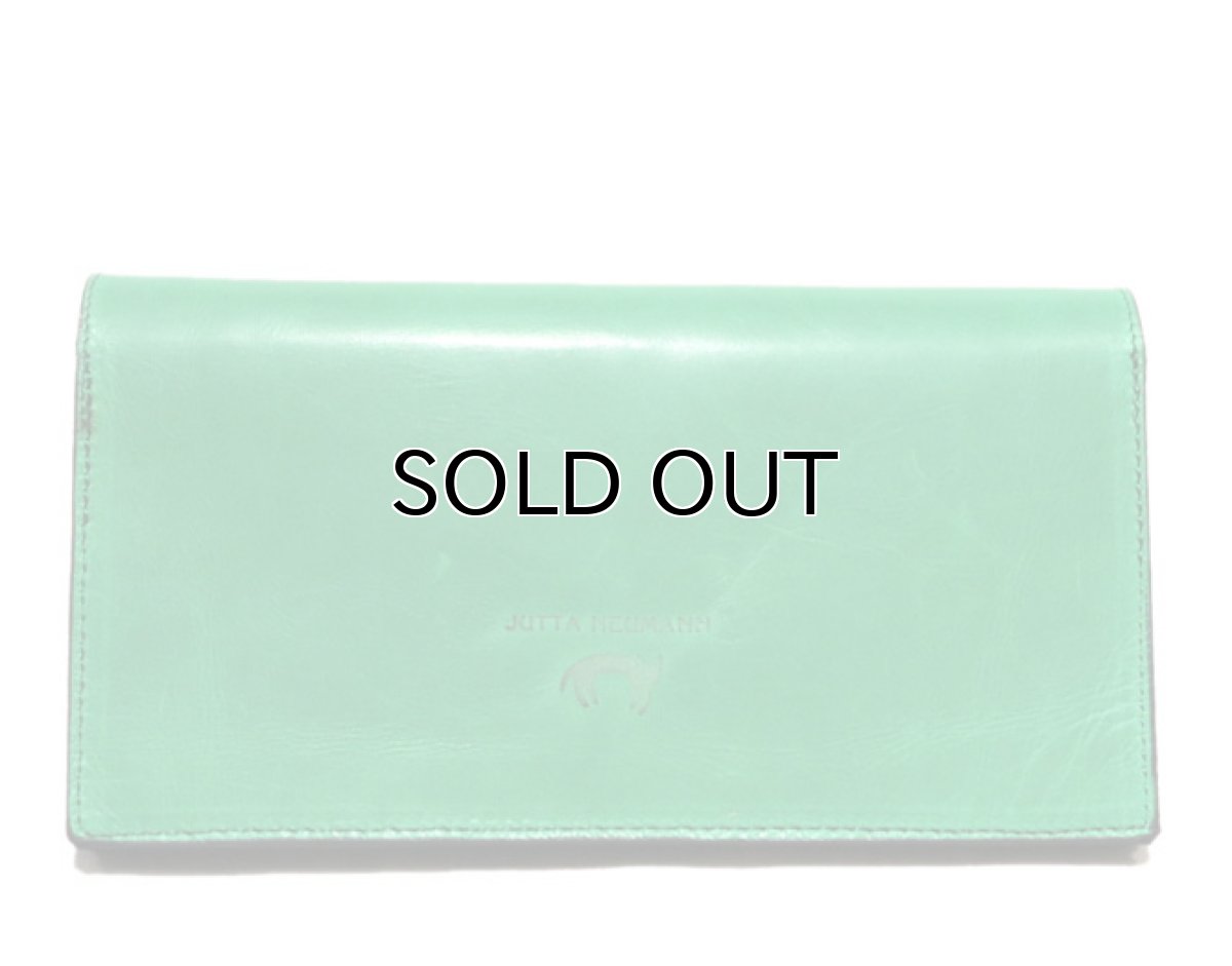 画像3: "JUTTA NEUMANN" Leather Wallet "the Waiter's Wallet"  color : Kelly Green / Olive 長財布 (3)