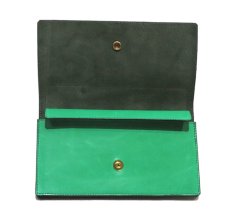 画像5: "JUTTA NEUMANN" Leather Wallet "the Waiter's Wallet"  color : Kelly Green / Olive 長財布 (5)