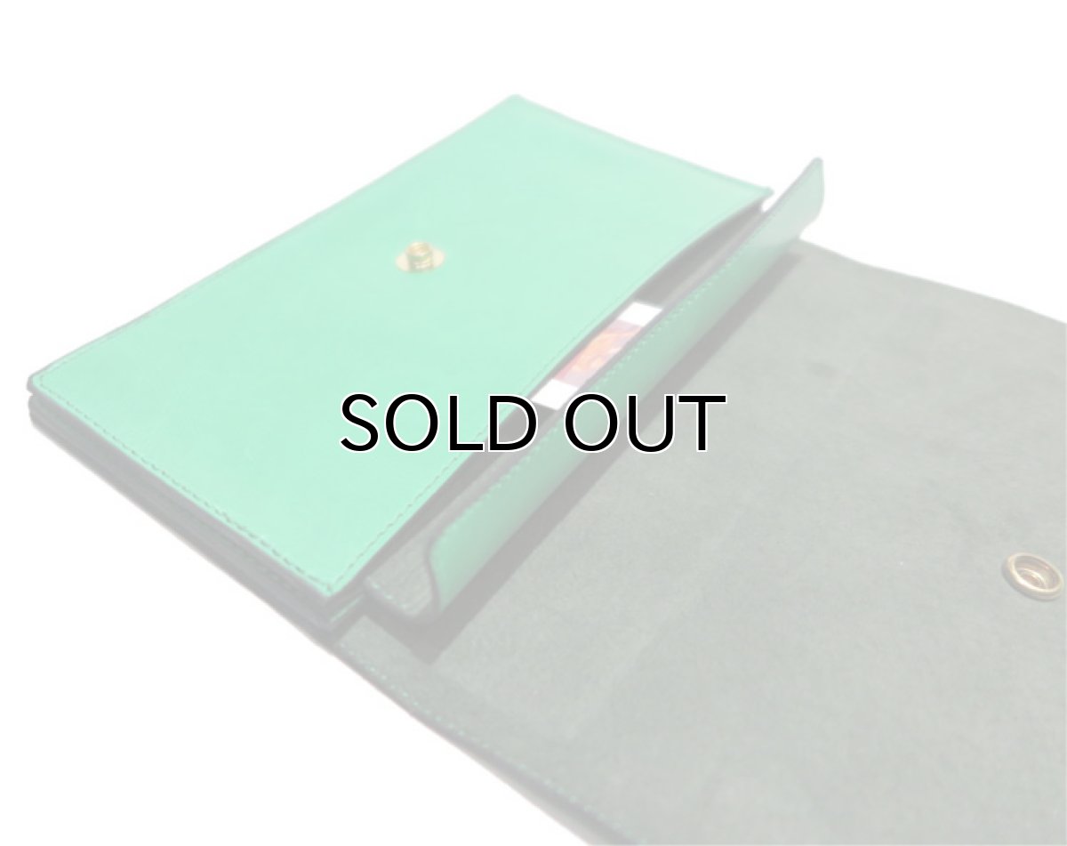 画像8: "JUTTA NEUMANN" Leather Wallet "the Waiter's Wallet"  color : Kelly Green / Olive 長財布 (8)