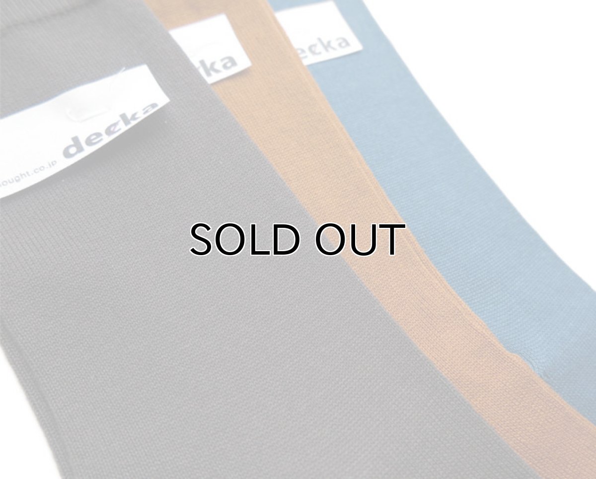 画像6: decka quality socks "PLAIN MERCERIZATION SOCKS" made in JAPAN ONE SIZE color : BLACK (6)