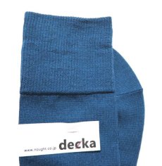 画像4: decka quality socks "PLAIN MERCERIZATION SOCKS"　made in JAPAN　ONE SIZE　color : BLUE (4)