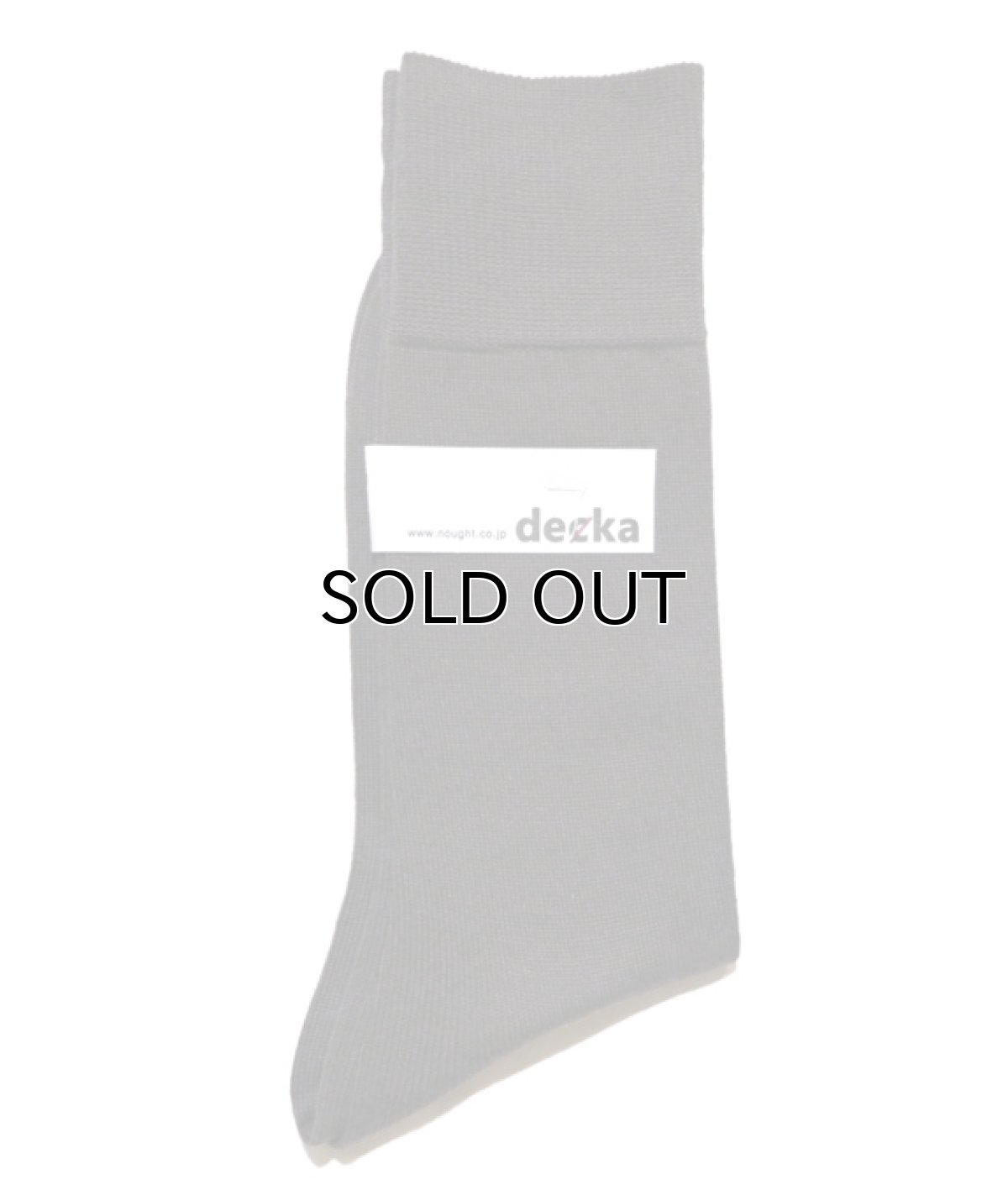 画像2: decka quality socks "PLAIN MERCERIZATION SOCKS" made in JAPAN ONE SIZE color : BLACK (2)