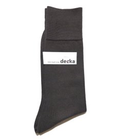 画像2: decka quality socks "PLAIN MERCERIZATION SOCKS"　made in JAPAN　ONE SIZE　color : BLACK (2)